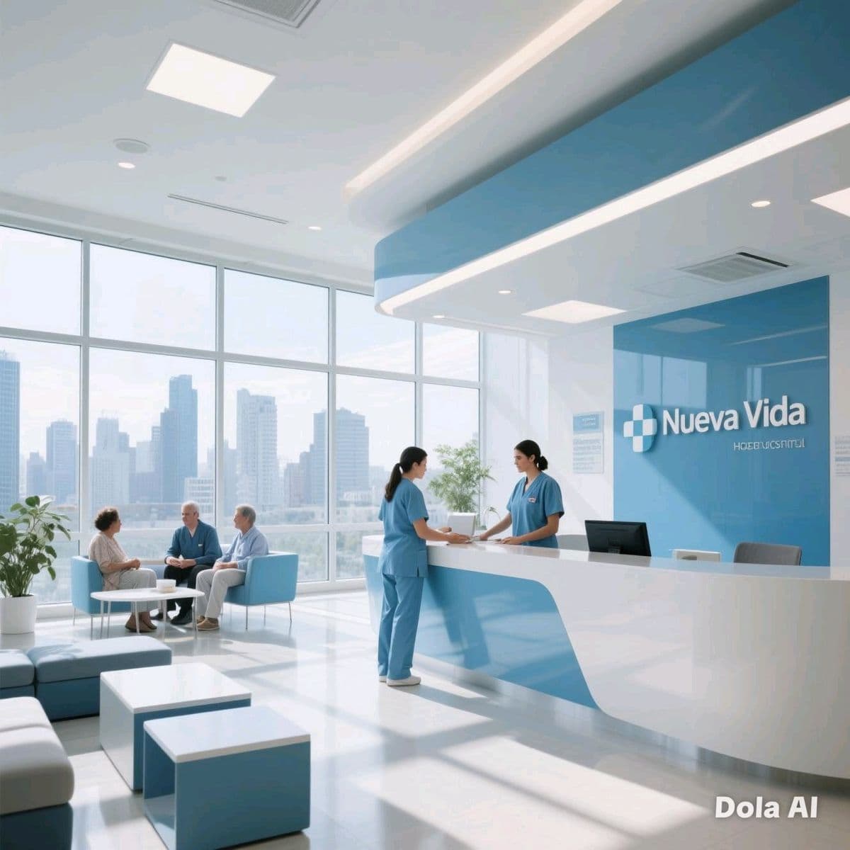 Comfortable patient waiting room